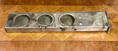 Stainless Steel Mud Flap Hanger for Semi with 3 Light Cutouts, View more