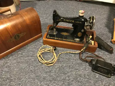 Antique Singer sewing machine , View more