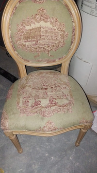 4 chaise antique - bois massif 