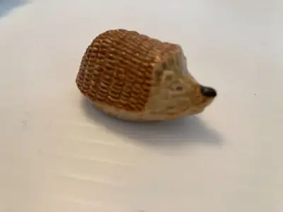 Wade Whimsies Canadian Animals Series Hedgehog 1>75 inches Vintage Wade England Whimsy Hedgehog Cera...