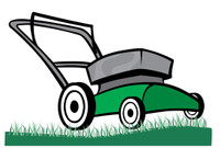 Coupe gazon grass cutting