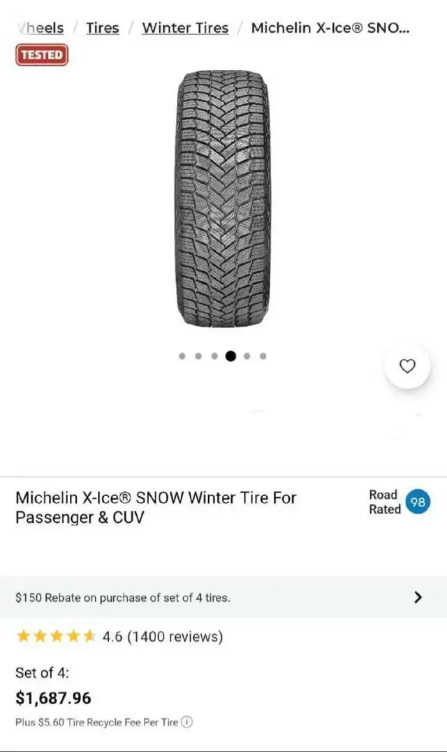 Michelin Winter Tires/ Came off a Mazda 3/ 205/60 R16 in Tires & Rims in Muskoka - Image 4