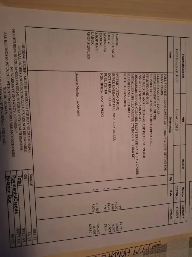 Honda gold wing GL 1000 (1979) Model in Sport Touring in Calgary - Image 7