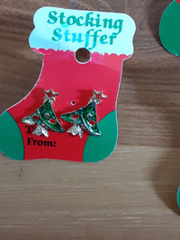 Xmas themed pierced  earrings