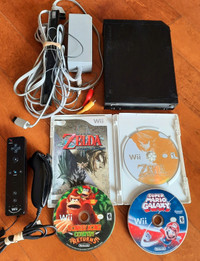 Console Nintendo Wii  avec 3 Jeux