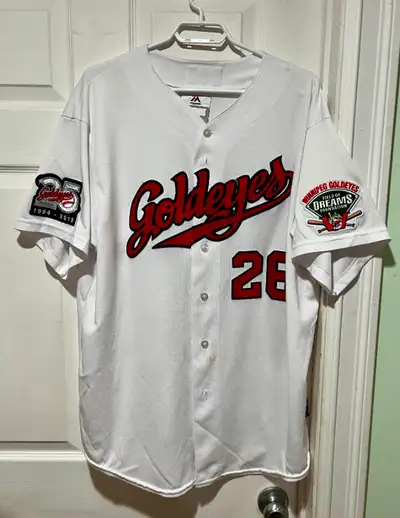 AUTHENTIC WINIPEG GOLDEYES JERSEY - XL Purchased from the Goldeyes Club after the 2018 season. Has t...