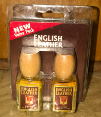 Vintage English Leather Cologne New 2 x 0.6 Oz / 18 Ml