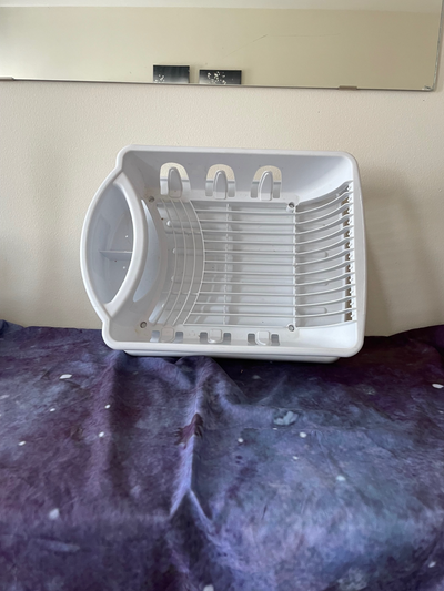 Sterilite large 2-piece sink set (dish drainer and drain board)