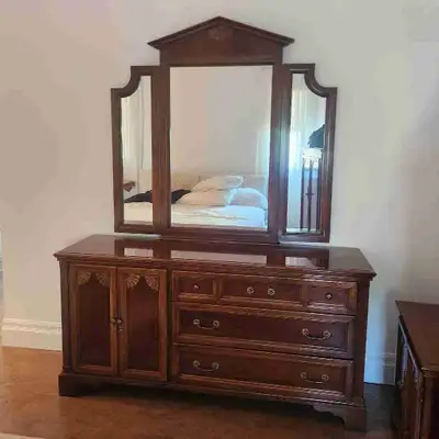 1980s vintage wood dresser , View more