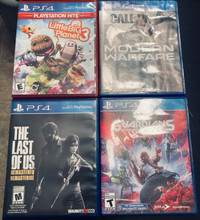 8 PlayStation 4 games. Used Dying light is unopened. 