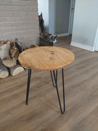 Hickory side table