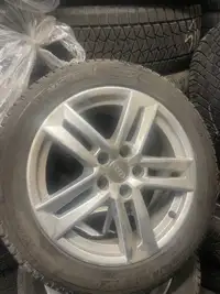 17” OEM Audi A4 wheels 225-50-17 Michelin latitude Xice winters