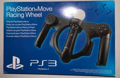 PS3+PS4-PLAYSTATION MOVE RACING WHEEL (NEW) (C003), View more