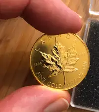 1oz gold coin for only $60 over spot. Canadian Maple .9999