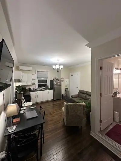 Welcome to your new home! This charming 1 bedroom apartment features a cozy living space, a function...