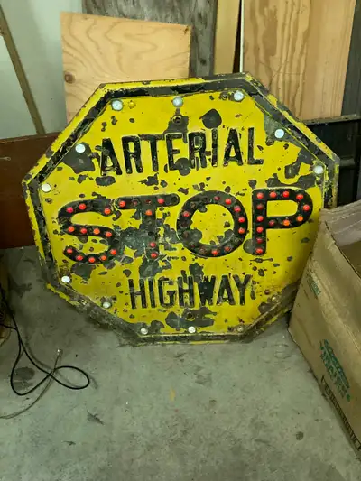 I have a large number of items for sale including; rare highway sign, tools of all kinds, drill pres...