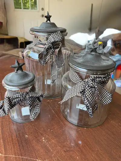 glass jars, View more