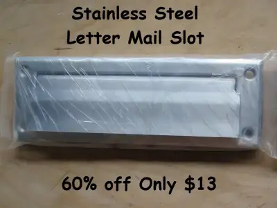 Stainless Steel Letter Mail Slot 60% off Only $13, View more