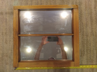 USED - Vintage Antique Window Frame Mirror 19.5"W x 18.5"H