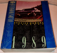 1989 Oldsmobile TORONADO Service Manual