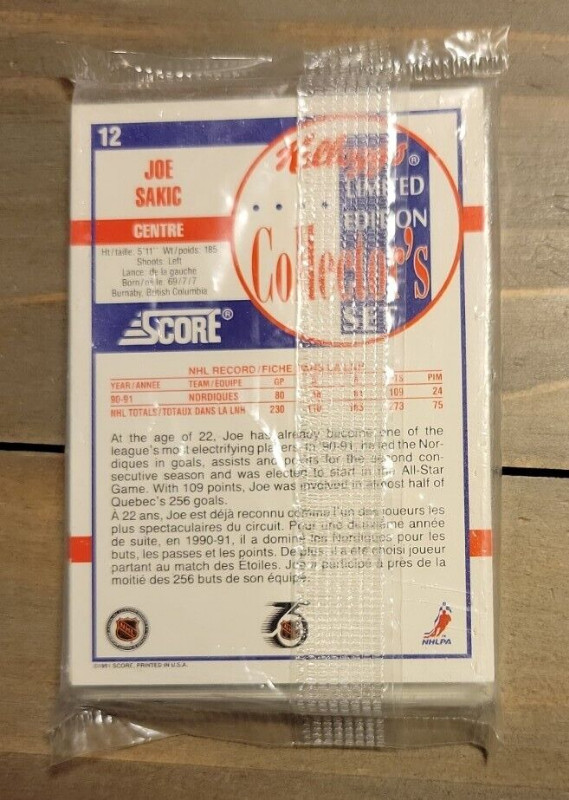 1991-92 Score Kelloggs Unopened - NHL - 24 Card Redemption Set in Arts & Collectibles in City of Toronto - Image 2