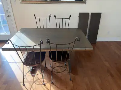 Solid Dining Table with Chairs, View more