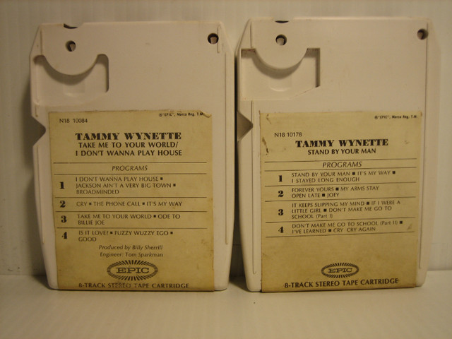 TAMMY WYNETTE 8 TRACK TAPE CARTRIDGES in Arts & Collectibles in London - Image 2