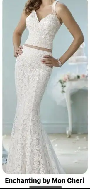 MON CHERI * Two Piece GRAD or Wedding   Dress, View more
