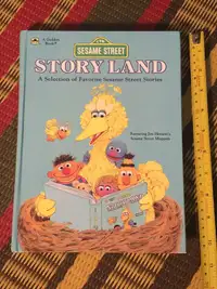 Vintage 1986 Sesame Street Story Land hardcover book