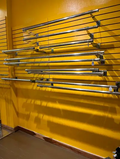 Retail shelving, racks, hangers and displays, View more