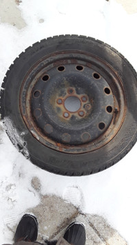 Set of 4 winter tires on rims For Sale