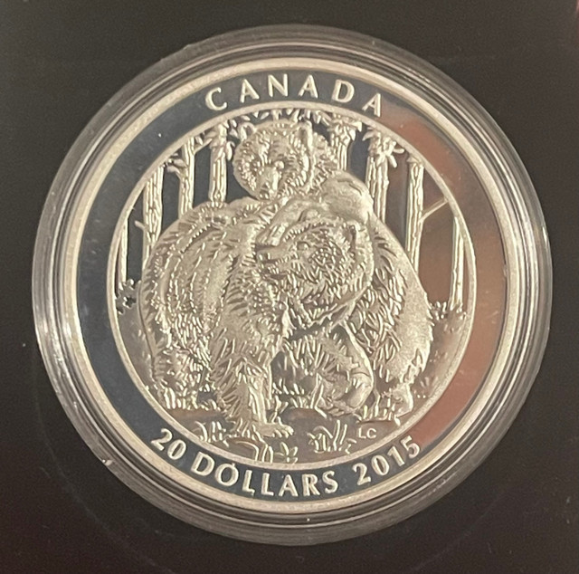 Grizzly Bear: Togetherness - RCM 2015 $20 1 oz. Fine Silver Coin in Other in City of Toronto - Image 4