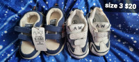 Toddler boys shoes size 3