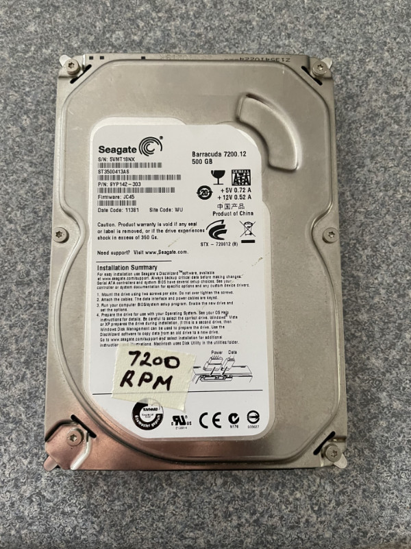 3.5 inch Seagate HD in System Components in Winnipeg