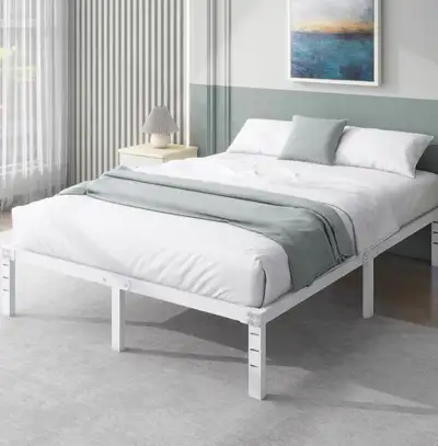 white double/full bed, View more