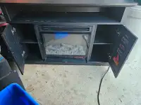 Masterflame 51" electric Fireplace cabinet w/heat/light/fan