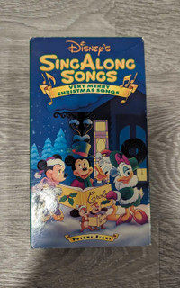 Disney's SingALong Very Merry Christmas Songs VHS Movie 