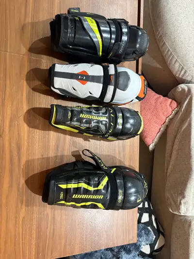 hockey shin pads 13” and 12” available , View more