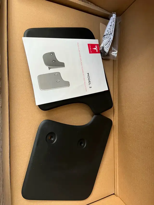 Tesla Model 3 Mud Flap and Splash Guard Kit Installation 