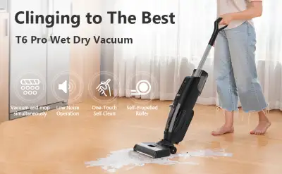 New in Box Clean Floors Deeply & Efficiently The roller brush continuously clean floors with 450 rev...