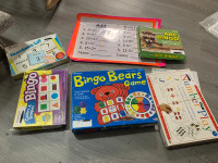 5 Early Learner Educational Games, plus Laminated Math cards