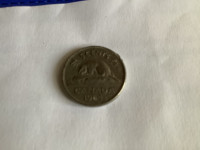Canadian five cent piece dated 1964 with beaver. Good condition.
