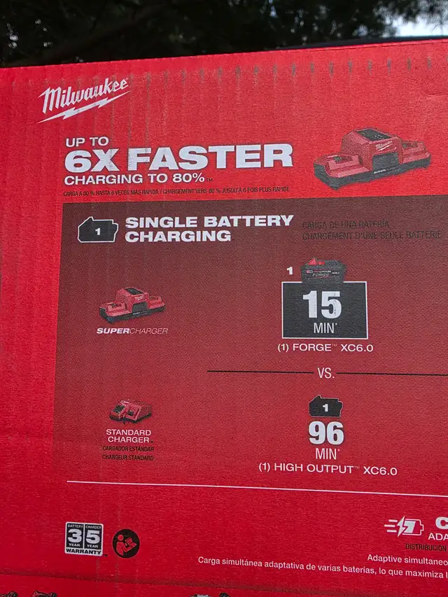 Milwaukee Tool 18V M18 Li-Ion (XC) 6.0 Ah REDLITHIUM Battery in Power Tools in Windsor Region - Image 10