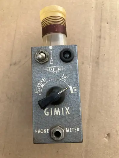 BUD Gimix vintage ham radio grid dipper for tuning up a transmitter. Unit is untested. $25. Located...