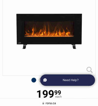 Continental Wall Mount Fireplace 42 in