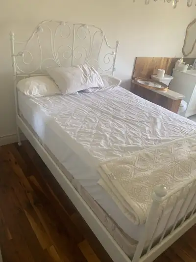 This is an Ikea bed frame in good condition, perfect for a child's room or guest room. It is a twin...