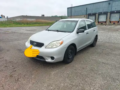 2007 Toyota matrix, damaged by falling tree limb. Sold as is. Still drivable, I've put appx 500 km o...