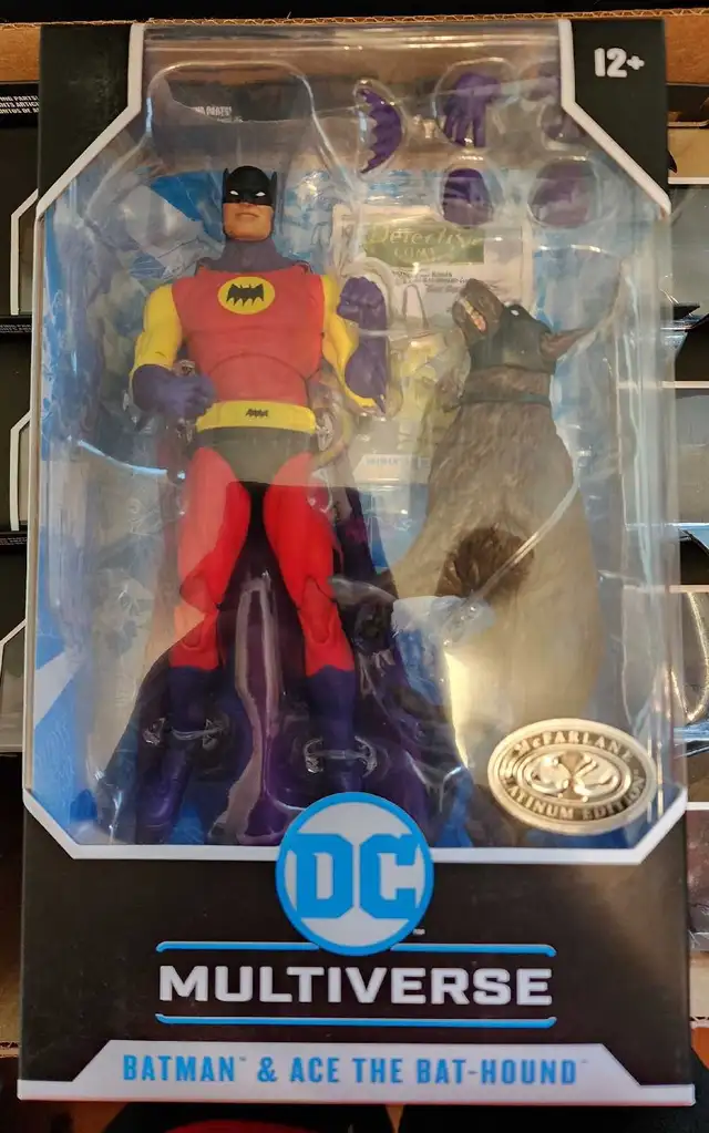 McFarlane DC Multiverse Batman & Ace the Bathound Platinum Edit