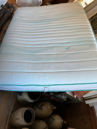Queen mattress, box spring and frame