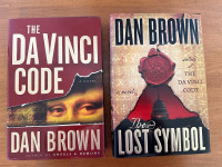 2 Dan Brown Books (The Da Vinci Code & The Lost Symbol)